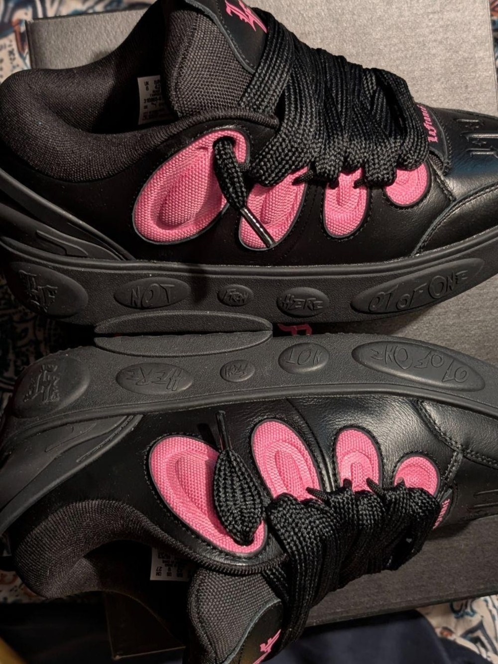 Puma LaFrance Women’s Black & Pink Chunky Low-Top Sneakers - Picture 7 of 8